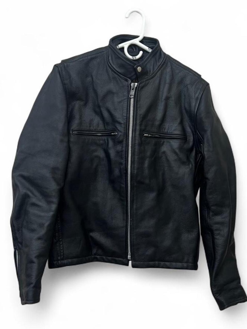 Vintage Protech Leather Apparel Biker Jacket size Small